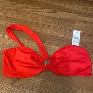 LA HEARTS Red Bikini Top